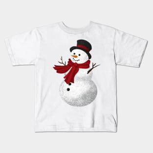 Happy Snowman Kids T-Shirt